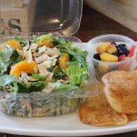 Kids 1/2 Salad · Your choice of one of our 1/2 portioned market salads served with choice of seasonal fresh f...