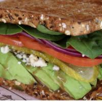 La Jolla · Only includes what is listed. Avocado, blue cheese, balsamic vinaigrette, pickles, tomatoes,...