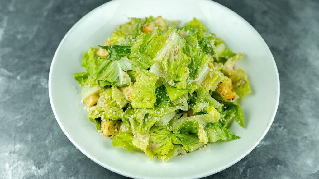 Patxi's Caesar Salad · Romaine, Parmesan, croutons, homemade Caesar dressing.