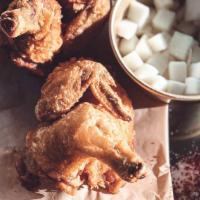 Whole Fried Cornish Hen · Seasoned brine and batter. Double fried for maximum crunchiness. You can add a choice(s) of ...
