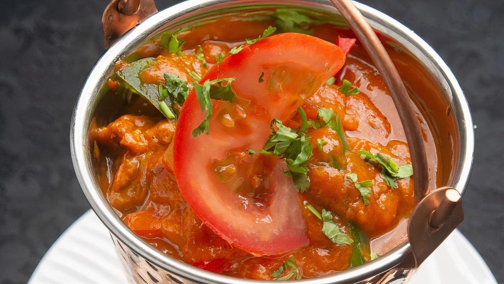 *Lamb Hyderabadi Curry · Chef recommended. Gluten-free, nut-free, no onion no garlic. Mild. lamb cooked in a spicy hyderabadi curry.