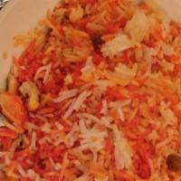 Saffron Rice · Basmati rice with saffron.