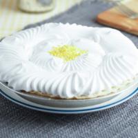 Lemon Cream (Whole) · A tart lemon filling inside a flakey pie crust. Topped with whipped topping.
