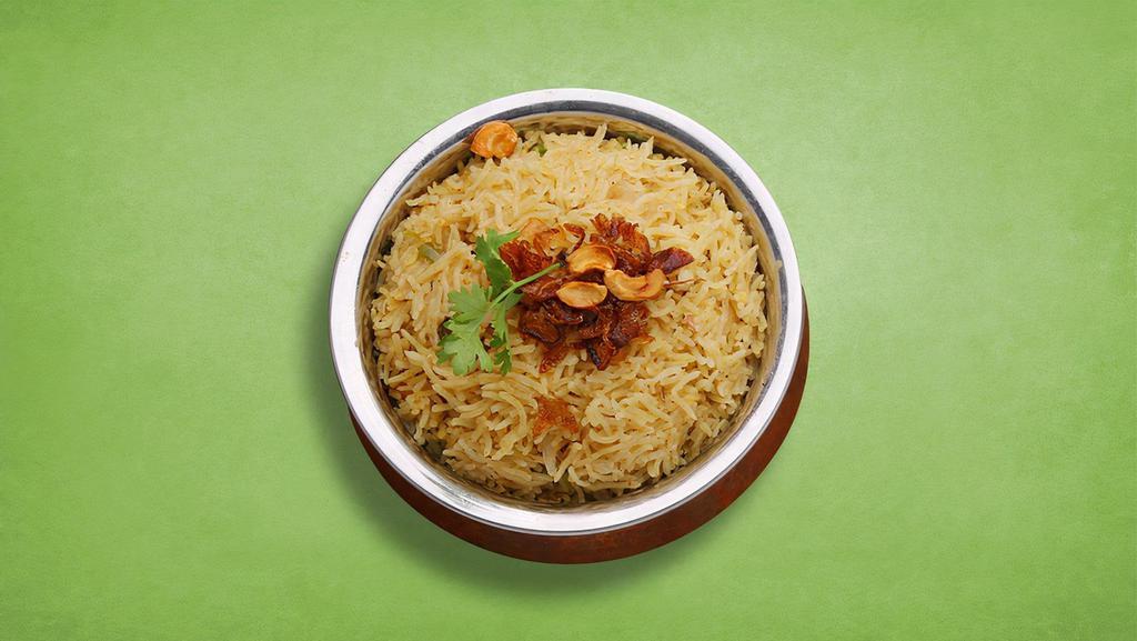 Veggie Wonder Biryani · Basmati rice cooked with vegetables and fresh herbs, spices and cooked in a special home-made biryani masala.