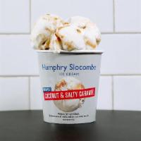 Dairy-Free Coconut & Salty Caramel Ice Cream · Rich coconut ice cream with salty caramel swirl. #veganbyaccident