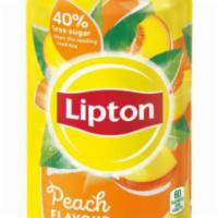 Lipton Iced Tea · Peach; watermelon green tea; citrus green tea; or half & half (lemonade and iced tea).