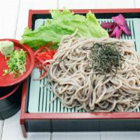 Mori Soba · Cold buckwheat noodle with soba sauce.