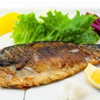 Salmon Shioyaki Meal · Salmon fillet and broiled.