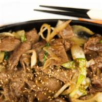 BBQ Beef (Yakiniku) · Thinly sliced  marinated beef sauteed with 
vegetables