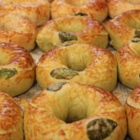 Gourmet Bagel · Bagels with Melted Cheese Topping