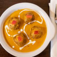 Malai Kofta (Nuts)   · Fried vegetable balls cooked in nut and creamy sauce.