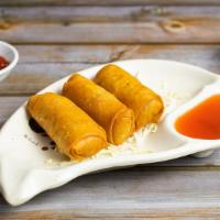 Fried Spring Roll · Fresh vegetables and mushroom wrapped in a wrapper and fried until golden crisp.
