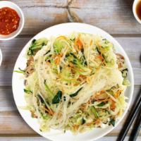 Vegetable Vermicelli · Gluten free. Stir fried rice vermicelli with vegetables.