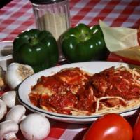 Half Ravioli, Half Spaghetti Ala Carte/Dinner · Ala Carte includes(Plate of 1/2 Spag. 1/2 Ravioli with 2 slices Garlic Bread)
Deluxe Dinner ...