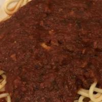 Spaghetti(Pint/Quart) · Pasta & Sauce only, No sides.