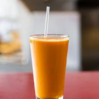 Mango Lassi · Refreshing mango yogurt drink.