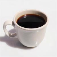 10oz Coffee · 10z filtered black coffee. Coffee by Equator