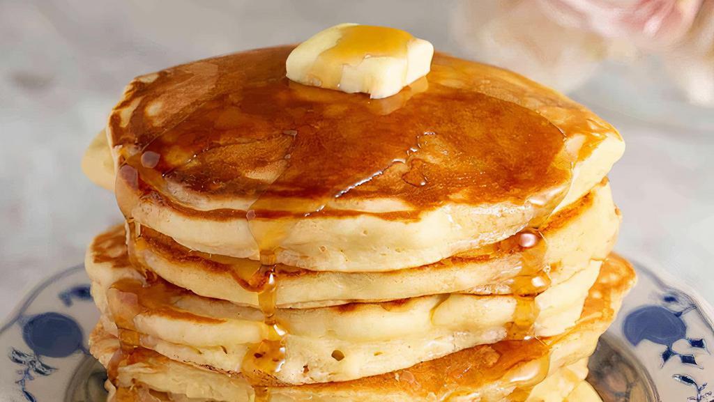 Pancakes · 2 fluffly pancakes.