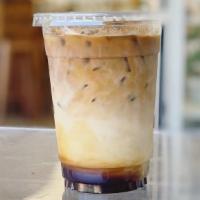 Dirty Chai Milk Tea · Double shot espresso with regular chai latte
