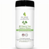 Pure - Flea & Tick Canine Wipes · Made with USDA certifed organic oils

skin smoothing formula
repels fleas and ticks without ...