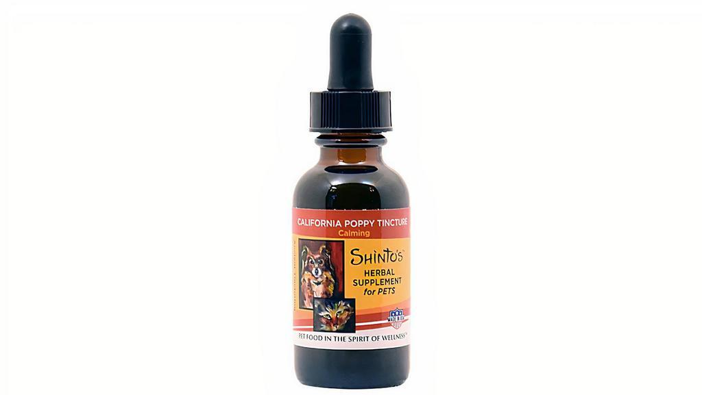 California Poppy Tincture 1 Oz · Supplement your critter’s diet naturally with Shinto’s highly concentrated California poppy Tincture. Our tinctures are finely extracted and carefully processed to create the highest possible nutritional value.