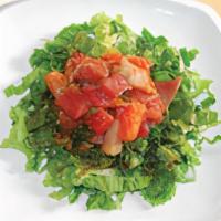Poki Salad · Assorted fresh fish, seaweed salad, vegi & spicy sauce.