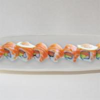 Alaska Roll · In: imitation crab, smoke salmon, avocado. Out: salmon, lemon.

*Consuming raw or undercooke...