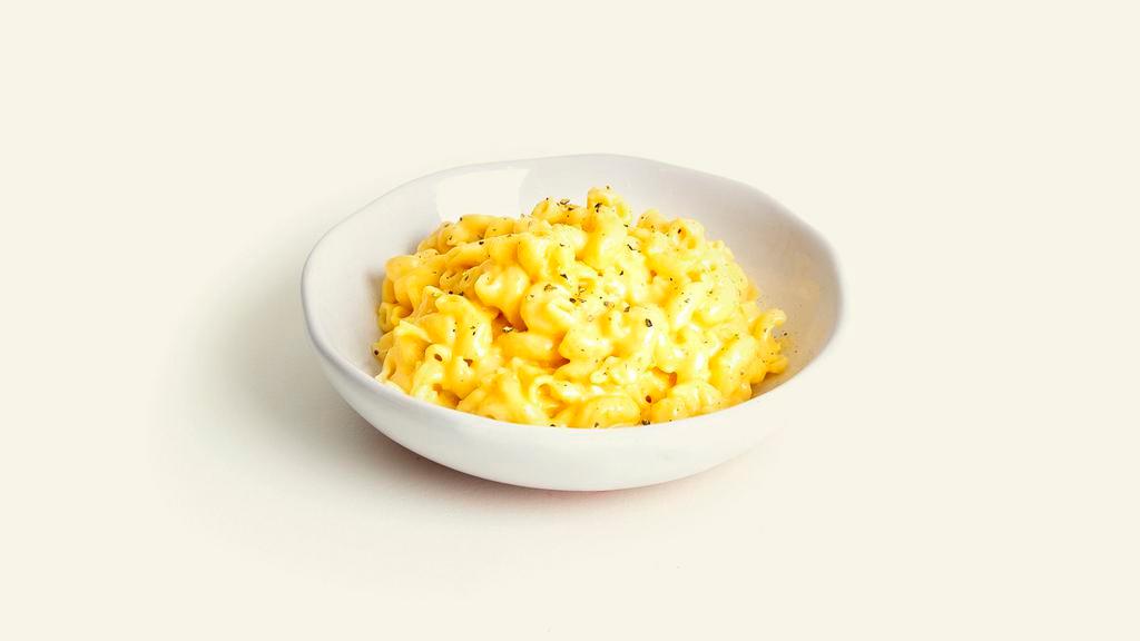 Vegan Mac And Cheese · Elbow noodles in a creamy vegan mac and cheese sauce.