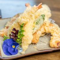Mixed Tempura · Two pieces of shrimp and vegetable.