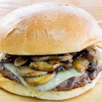 Mushroom Swiss Burger · Mayo, A-I Sauce, sauteed mushrooms, Swiss cheese