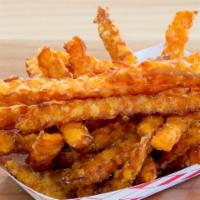 Sweet Potato Fries · Choice of regular and large for an additional charges.