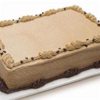 Mocha Dedication Cake · Creamy mocha icing and filling on a yummy mocha chiffon cake. Personalize this cake with you...