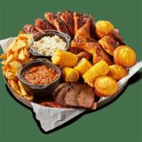 All-American Bbq Feast® · Served family-style for 4-6 people. A full slab of St. Louis-Style Spareribs, a whole Countr...