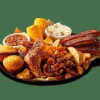 Feast For Two · Served family-style for 2-3 people. Generous helpings of St. Louis-Style Spareribs, Country-...
