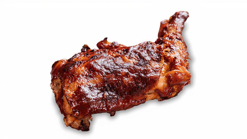 Barbeque Chicken Platter · Country-Roasted Chicken flame-kissed and slathered with Rich & Sassy®. Served with choice of two sides and a Corn Bread Muffin..