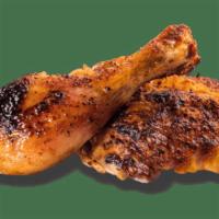 Country-Roasted Chicken Platter · Specially-seasoned half-chicken, roasted and char-grilled to perfection. Served with choice ...