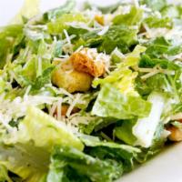 Caesar Salad · Freshly chopped romaine lettuce, parmesan cheese, crunchy croutons, and Caesar dressing.