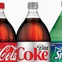 Soda (2 liter) · choose from:
Coke
Diet Coke
Sprite
