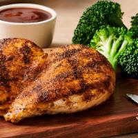 Grilled Chicken on the Barbie · Seasoned and wood-fire grilled chicken breast with our signature BBQ sauce. Served with your...