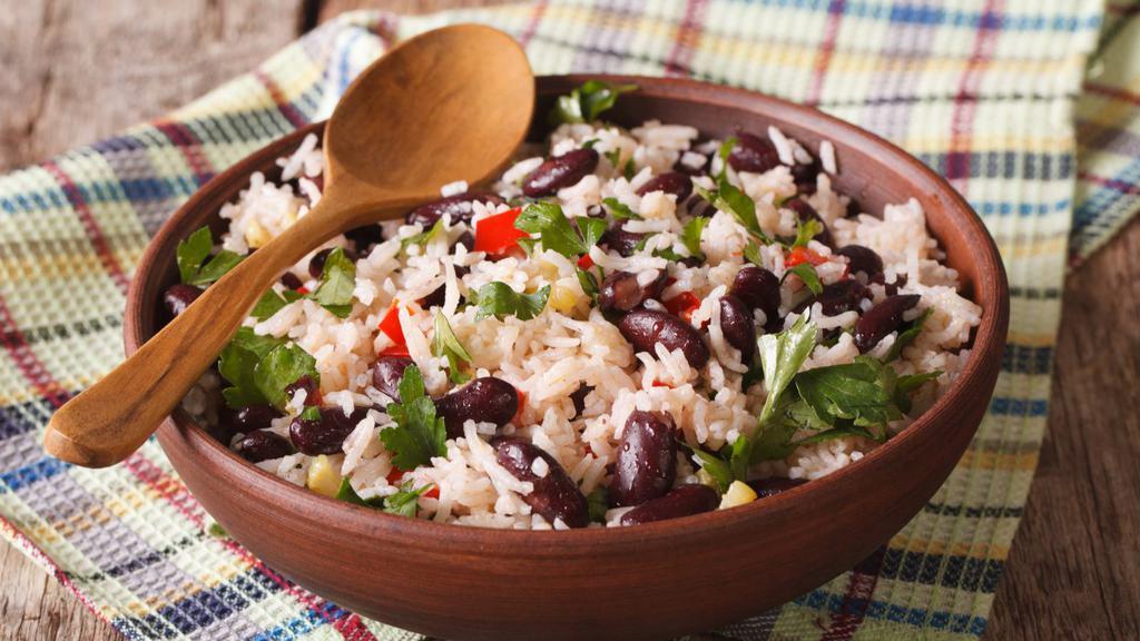 Red Beans & Rice · White rice mixed with red beans.