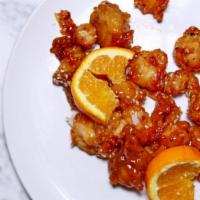 Mandarin Orange Chicken · Hot and spicy.