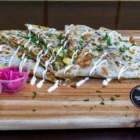 Quesadilla · Comes with a side of chips, salsa and pickled red onions.
Make it ABVE style with chipotle a...