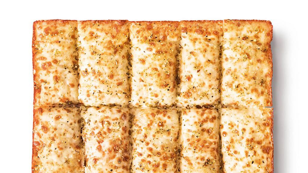 Italian Cheese Bread · Ten pieces of freshly baked bread with a crispy edge, covered with cheese and topped with Italian spices   (1340 Cal)