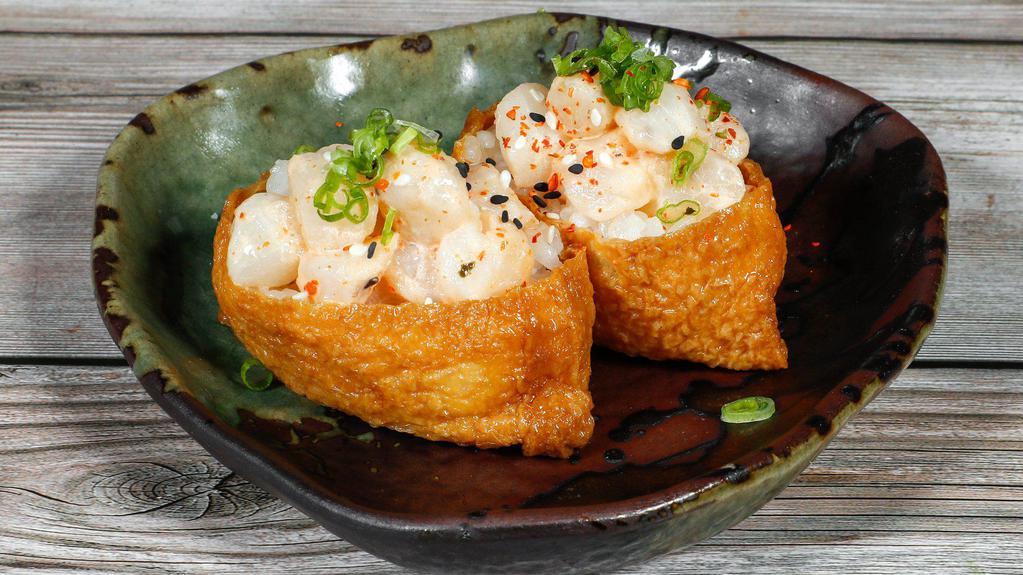 YUMMY POCKETS · spicy bay scallop & scallion stuffed with sweet tofu  (2)