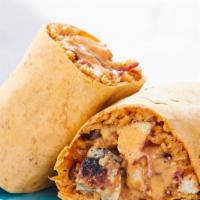 Santa Fe Wrap · Chicken breast, turkey bacon, red beans and brown rice, reduced fat cheddar and zero carb Si...