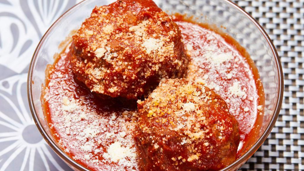 Turkey Meatballs · In-house made turkey meatballs with marinara and parmesan.