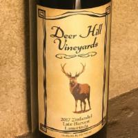 2017 Deer Hill Zinfadel (Late Harvest) – Lamorinda · Brimming with red berry fruit, cocoa and warm cedar notes, this smooth wine exhibits a great...