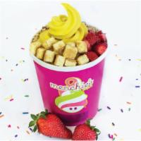 Large Family  Cup · Soft serve creamy fresh frozen yogurt or sorbet approximate 24oz. Your choice of in house fl...