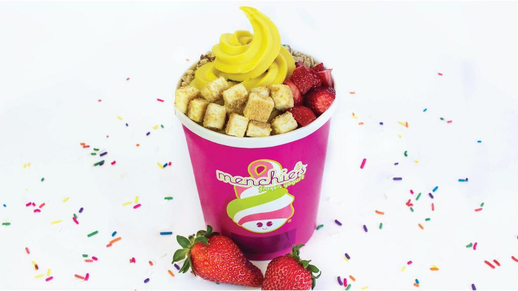 Large Family  Cup · Soft serve creamy fresh frozen yogurt or sorbet approximate 24oz. Your choice of in house flavors
Add Toppings and Sauces to complete your mix.