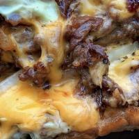 Halal Bites Specialty · Halal beef patty, American cheese, grilled onions, grilled mushroom, grilled jalapeño, tomat...